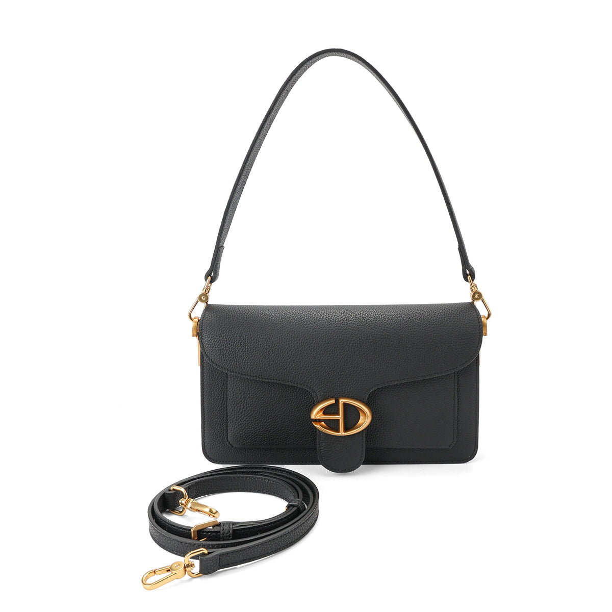 Classic and all-match baguette bag, a single-shoulder crossbody bag for ladies.