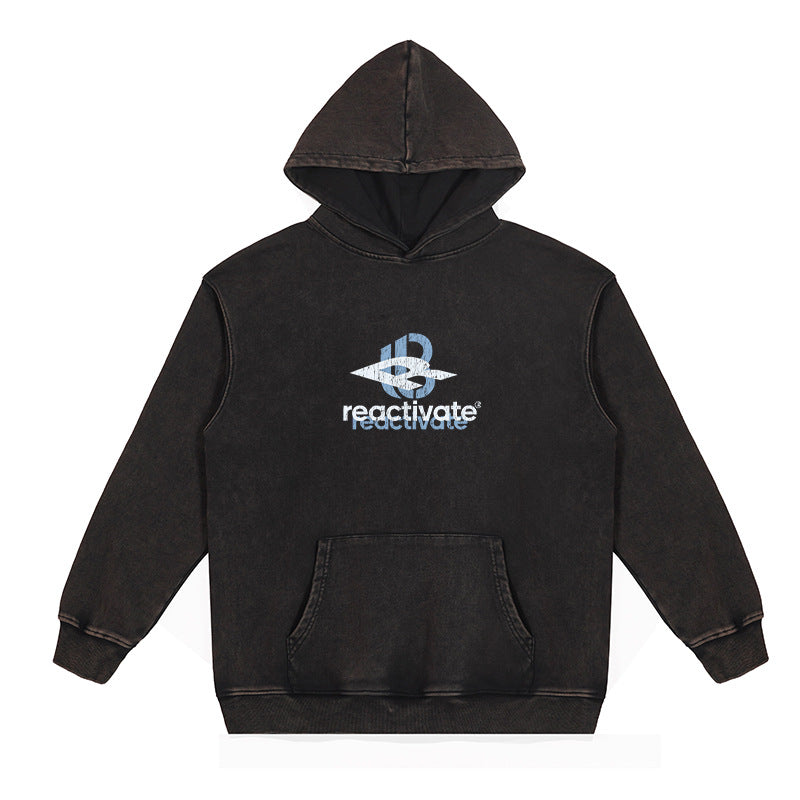 2024 Heavy American Tide Brand Bean Bajia Batik Printing Loose Hooded Wei Yi Men SHW-427