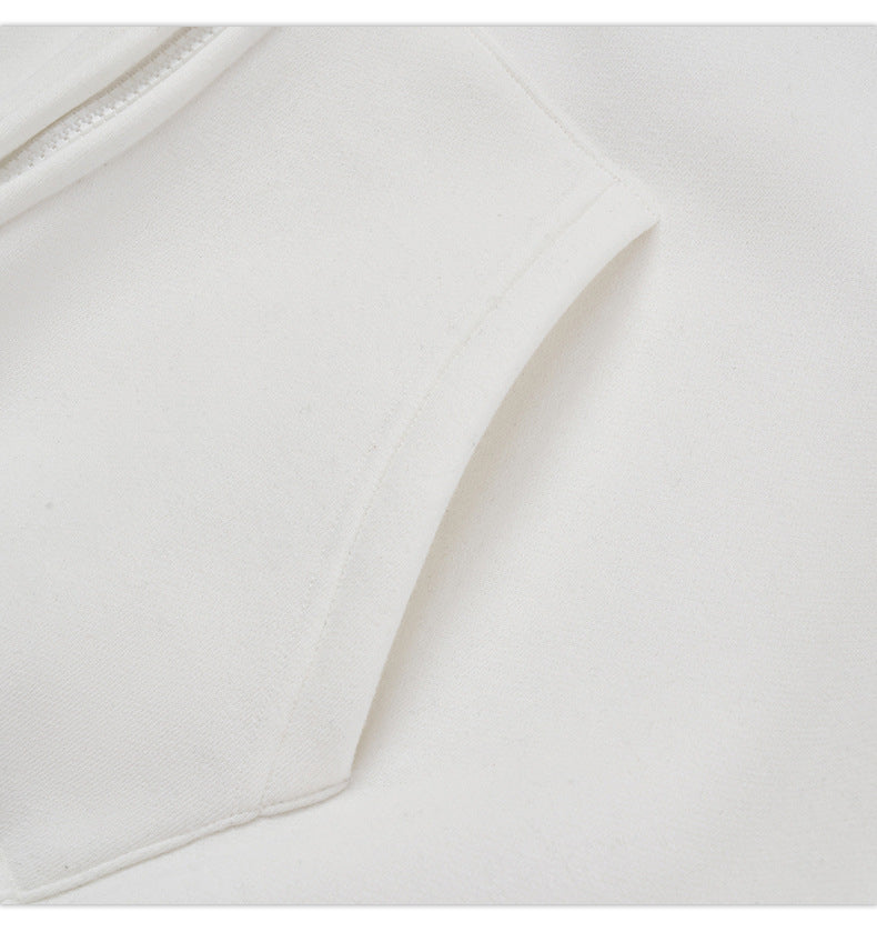US Tide Zipper Hooded Wei Yi 2023 Autumn Contrast Letter Printing Fleece-lined Jacket Jacket Men SHW-396