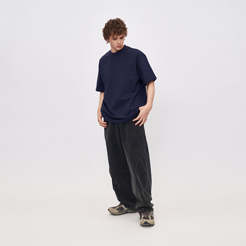 Retro Old Pants Scimitar Spring And Summer 2025 New Heavy Sports Loose Straight Pants Men SHW-438