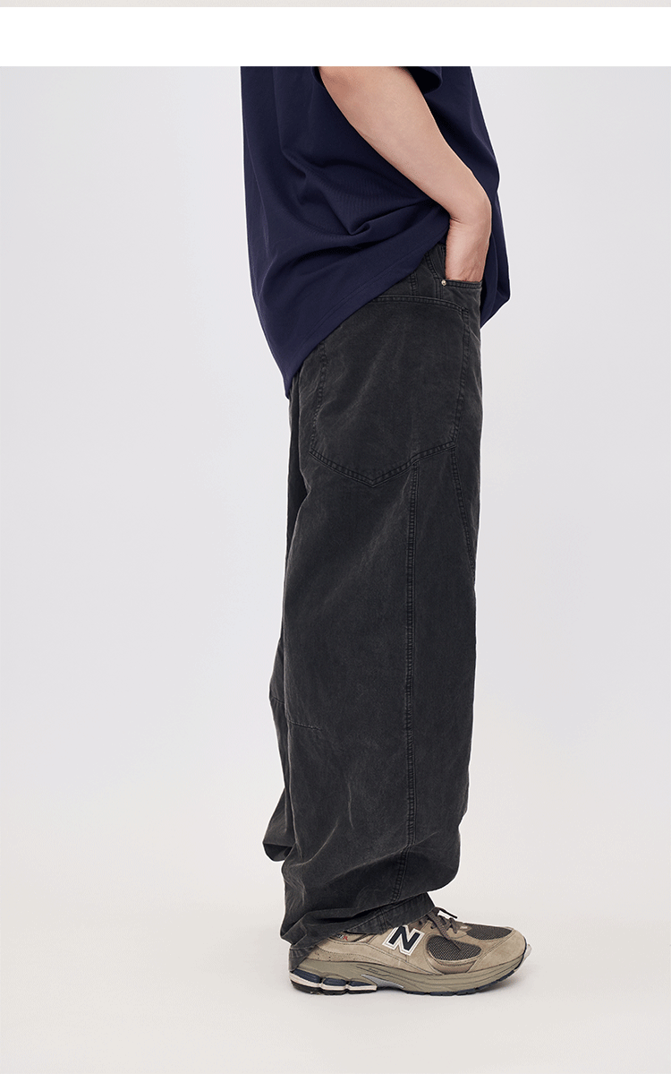 Retro Old Pants Scimitar Spring And Summer 2025 New Heavy Sports Loose Straight Pants Men SHW-438