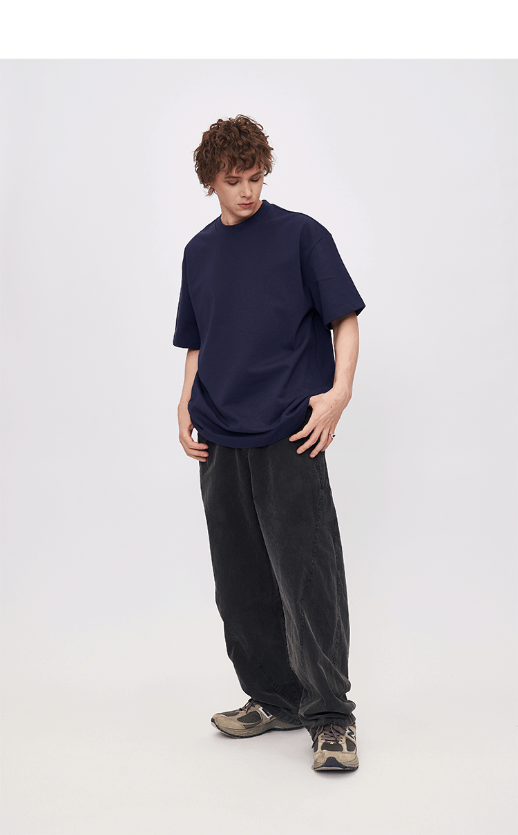 Retro Old Pants Scimitar Spring And Summer 2025 New Heavy Sports Loose Straight Pants Men SHW-438