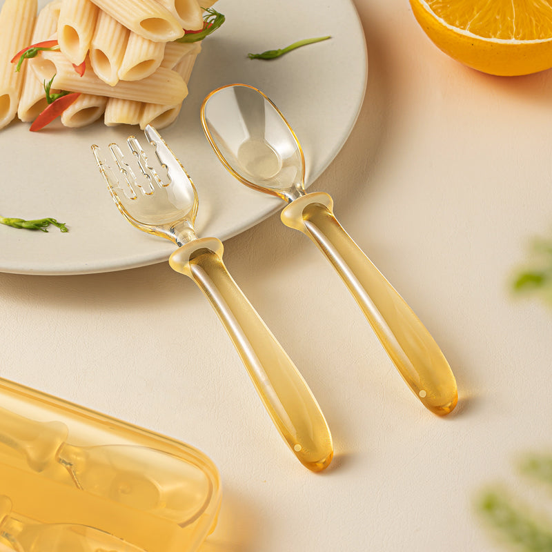 PPSU ingot long handle fork spoon (dolphin) H41-372