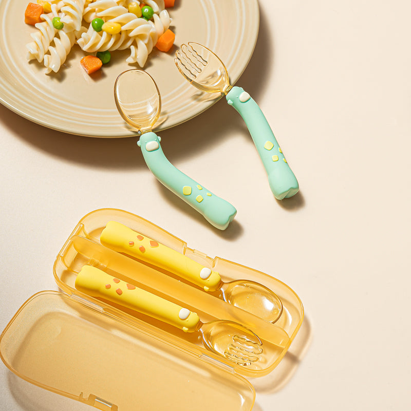 PPSU Twisted Fork Spoon (Giraffe) H41-290