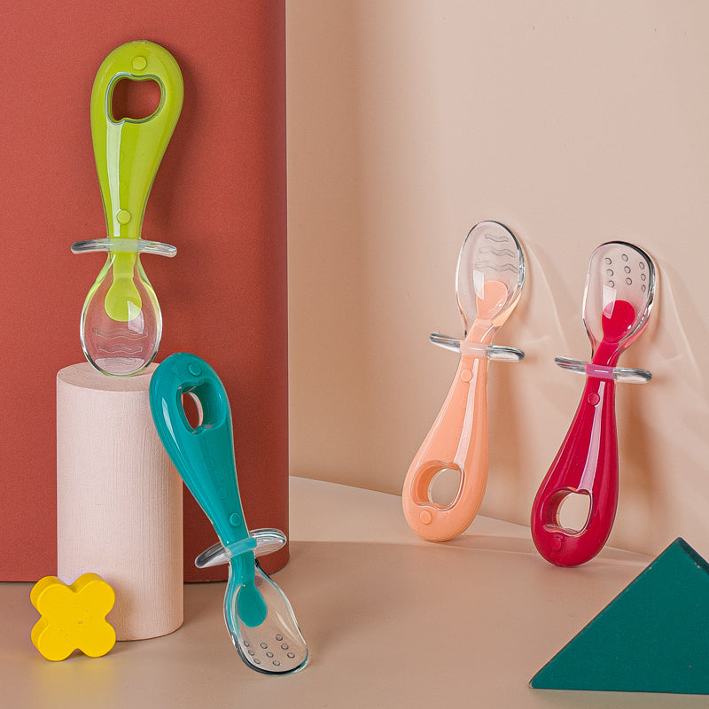 Silicone short handle auxiliary spoon H41-230