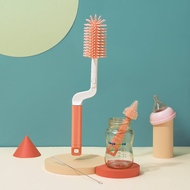 360 degree rotating silicone bottle brush H41-185