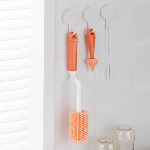 360 degree rotating silicone bottle brush H41-185