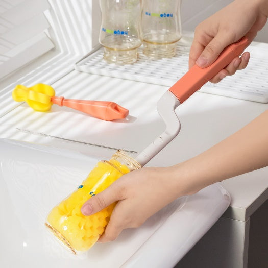 360 degree rotating sponge bottle brush H41-177