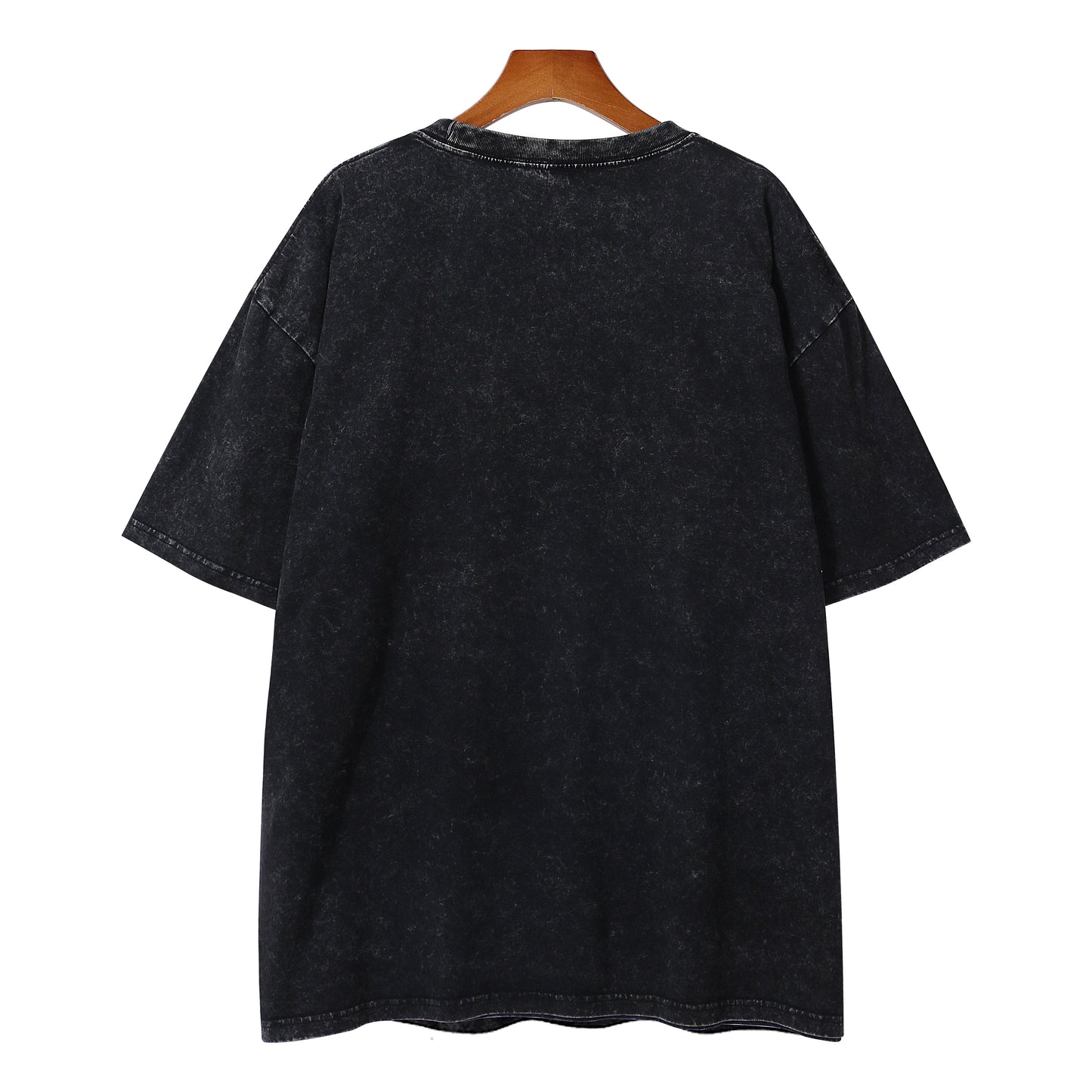 300g Washed Craft Short Sleeve Basic Blank T-shirts for printing