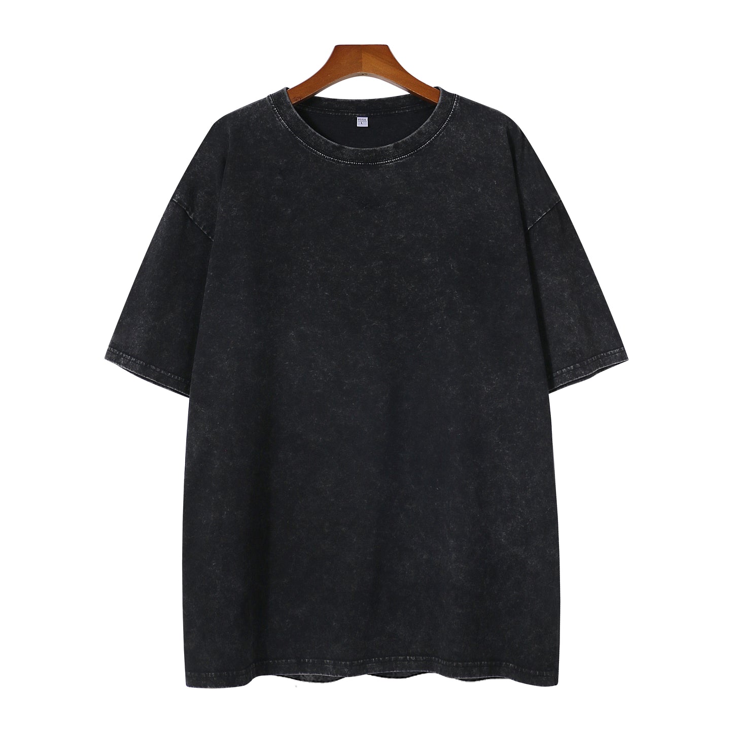 300g Washed Craft Short Sleeve Basic Blank T-shirts for printing