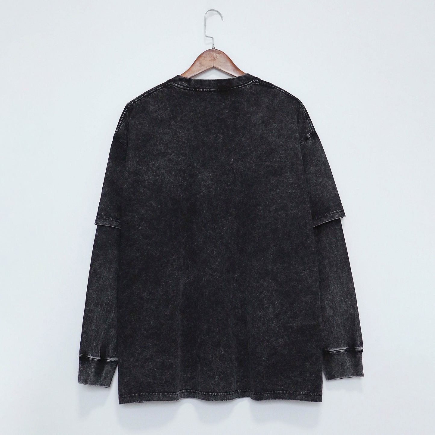 240g Double-Layer Look Long Sleeve/Blank T-Shirt for printing