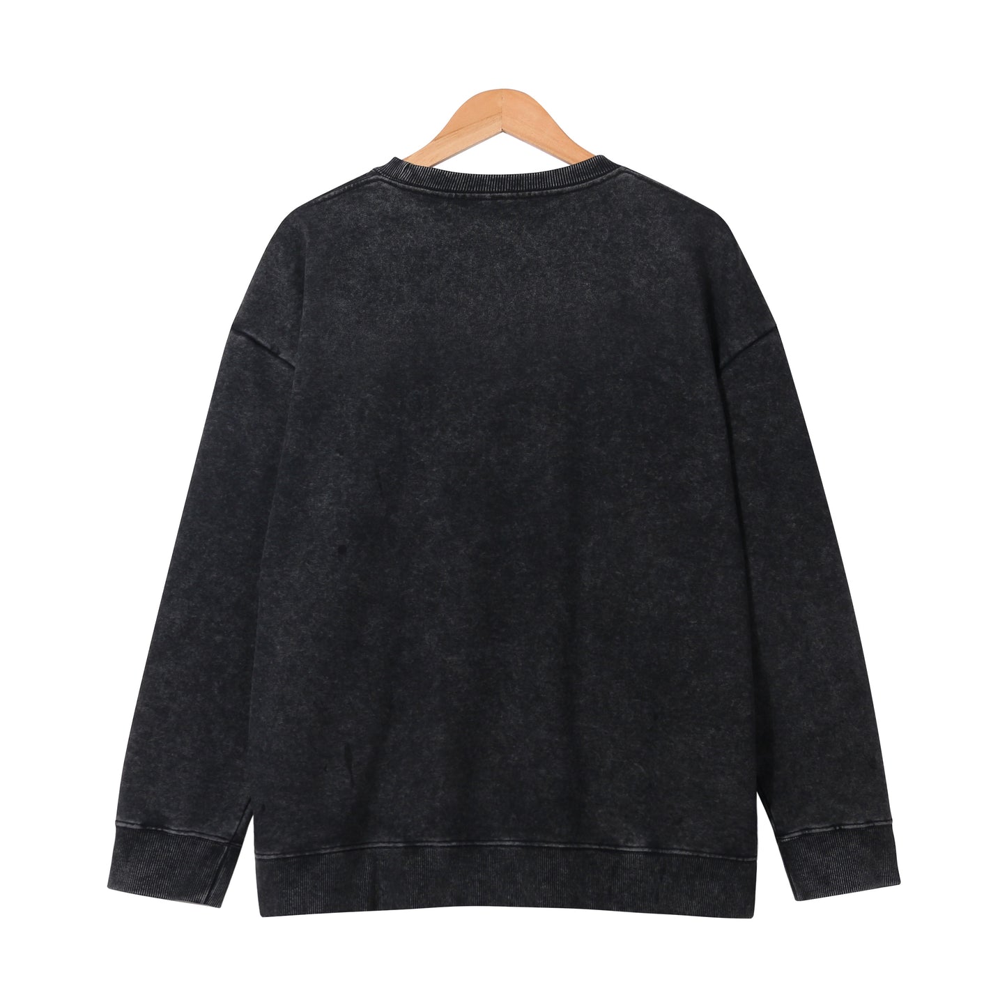 400g Heavyweight Washed Fleece Crewneck Sweatshirt Blank T-shirts/sweatshirts for printing