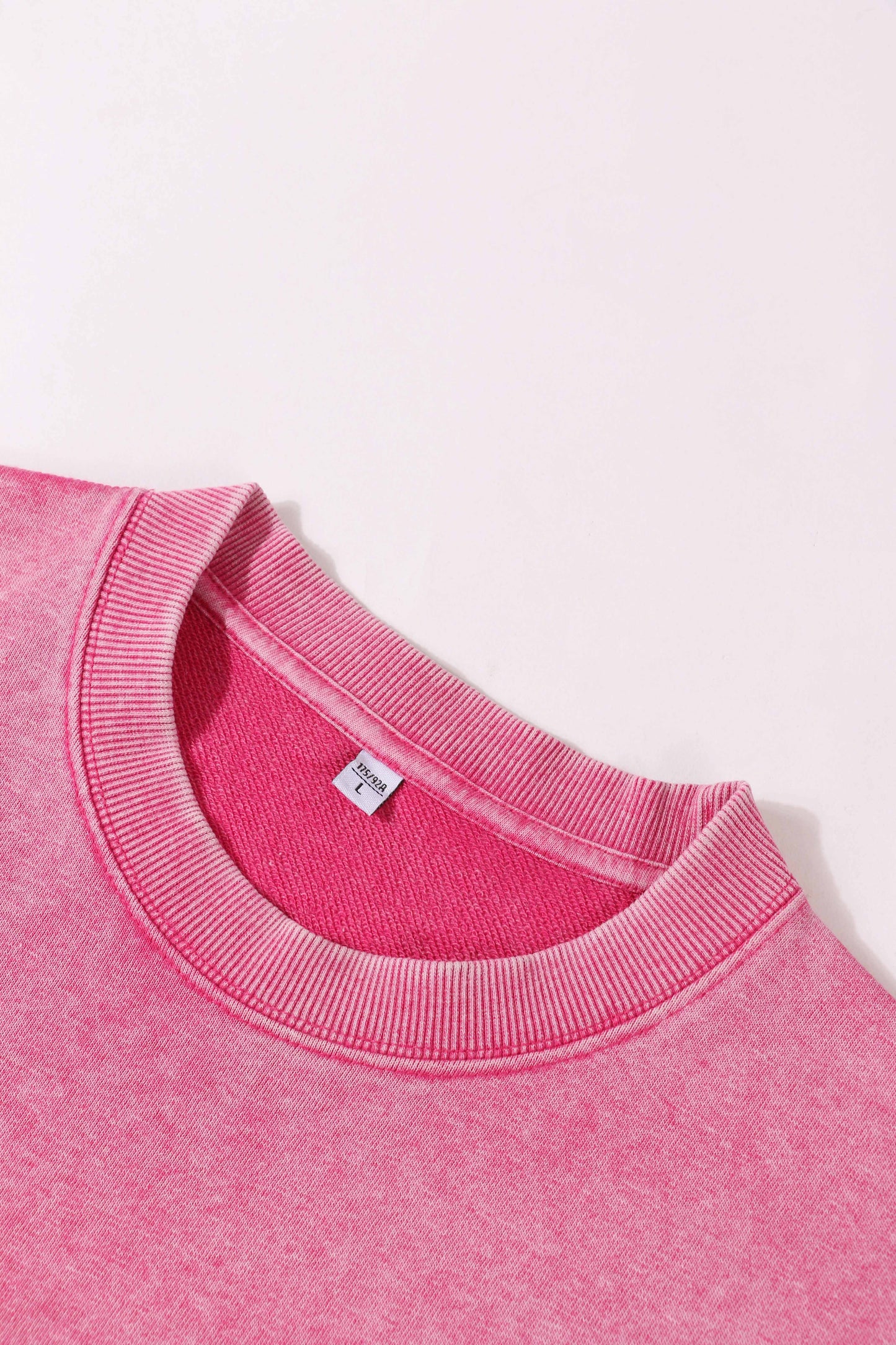 400g Heavyweight Washed Fleece Crewneck Sweatshirt Blank T-shirts/sweatshirts for printing