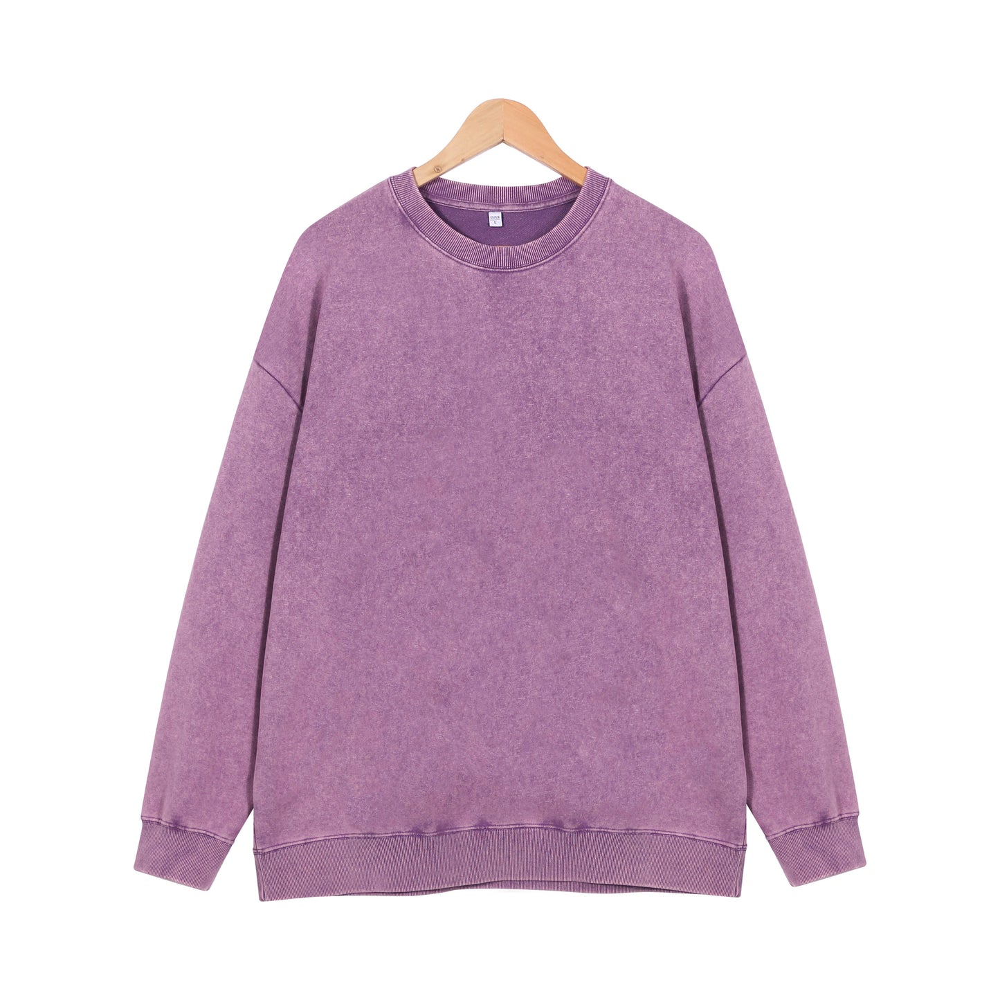 400g Heavyweight Washed Fleece Crewneck Sweatshirt Blank T-shirts/sweatshirts for printing
