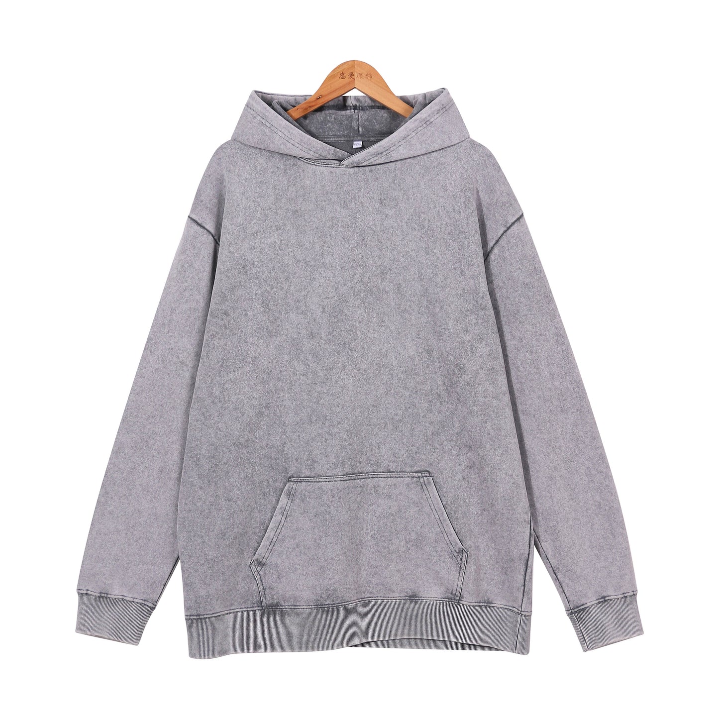 400G Heavyweight Washed Fleece Hoodie / Blank Hoodie for printing