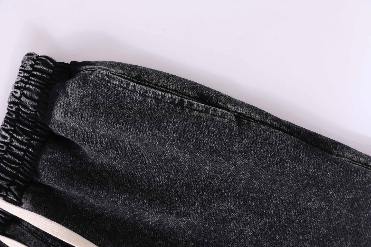 400G Heavyweight Washed Fleece Straight-Leg Pants