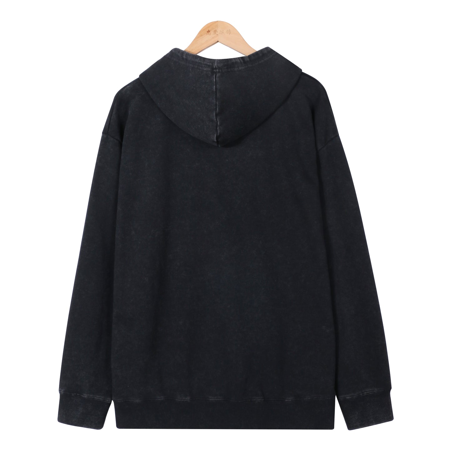 400G Heavyweight Washed Fleece Zip-Up Hoodie / Blank Hoodie for printing