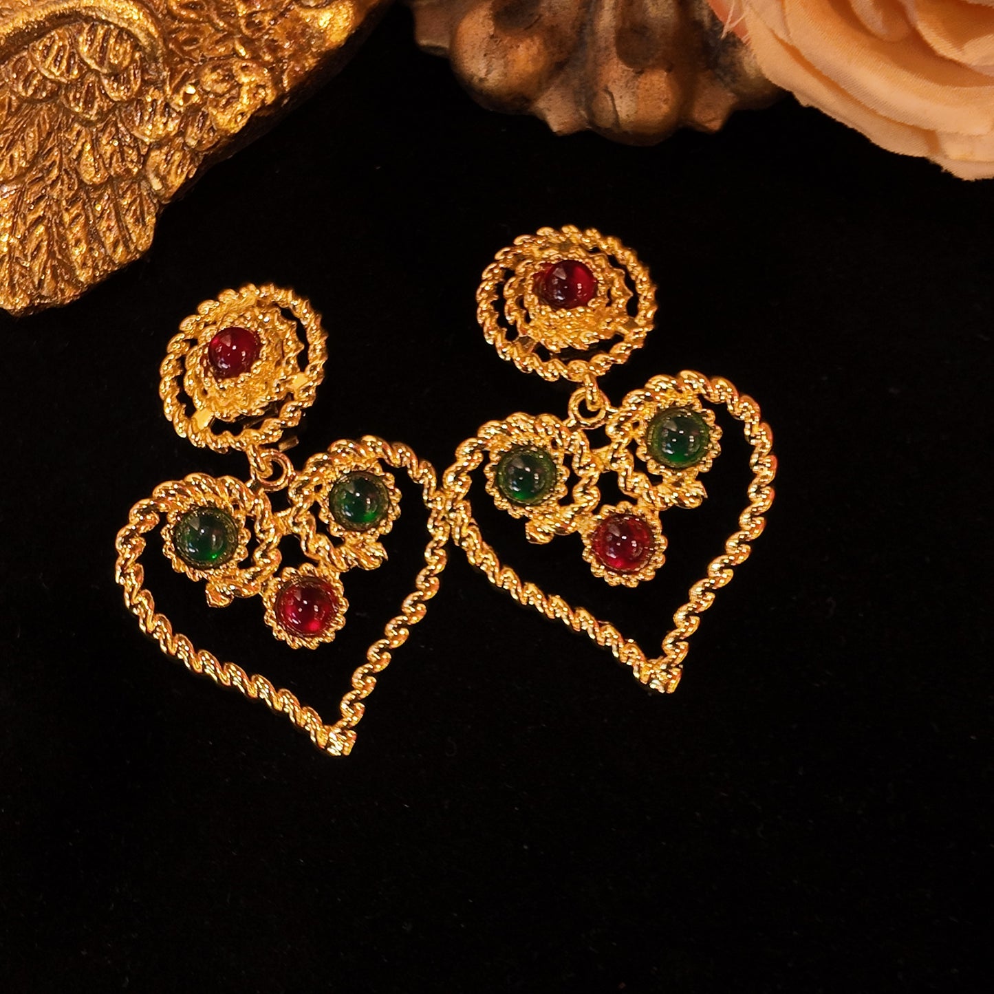 Love glass shoulder ear clip JA001