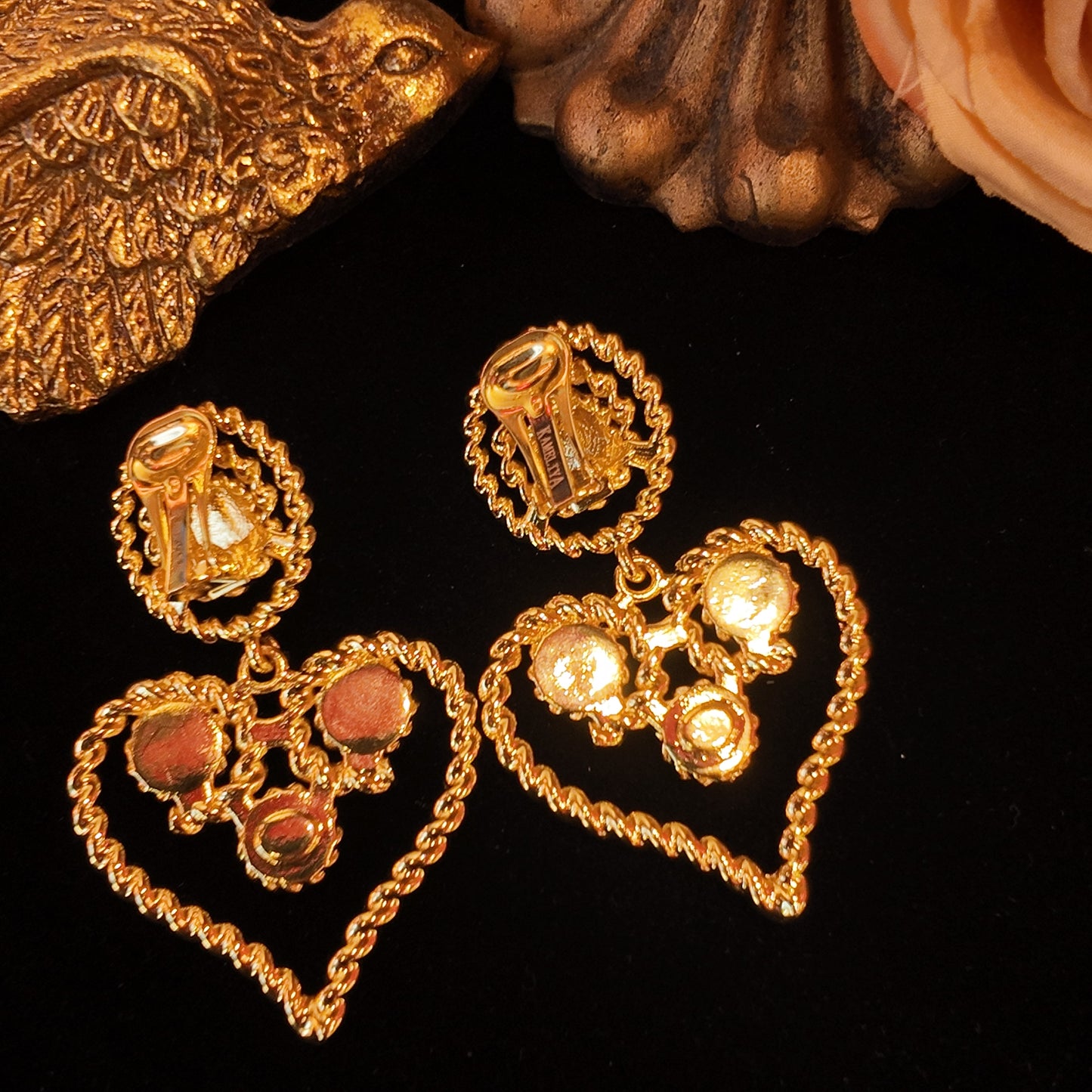 Love glass shoulder ear clip JA001