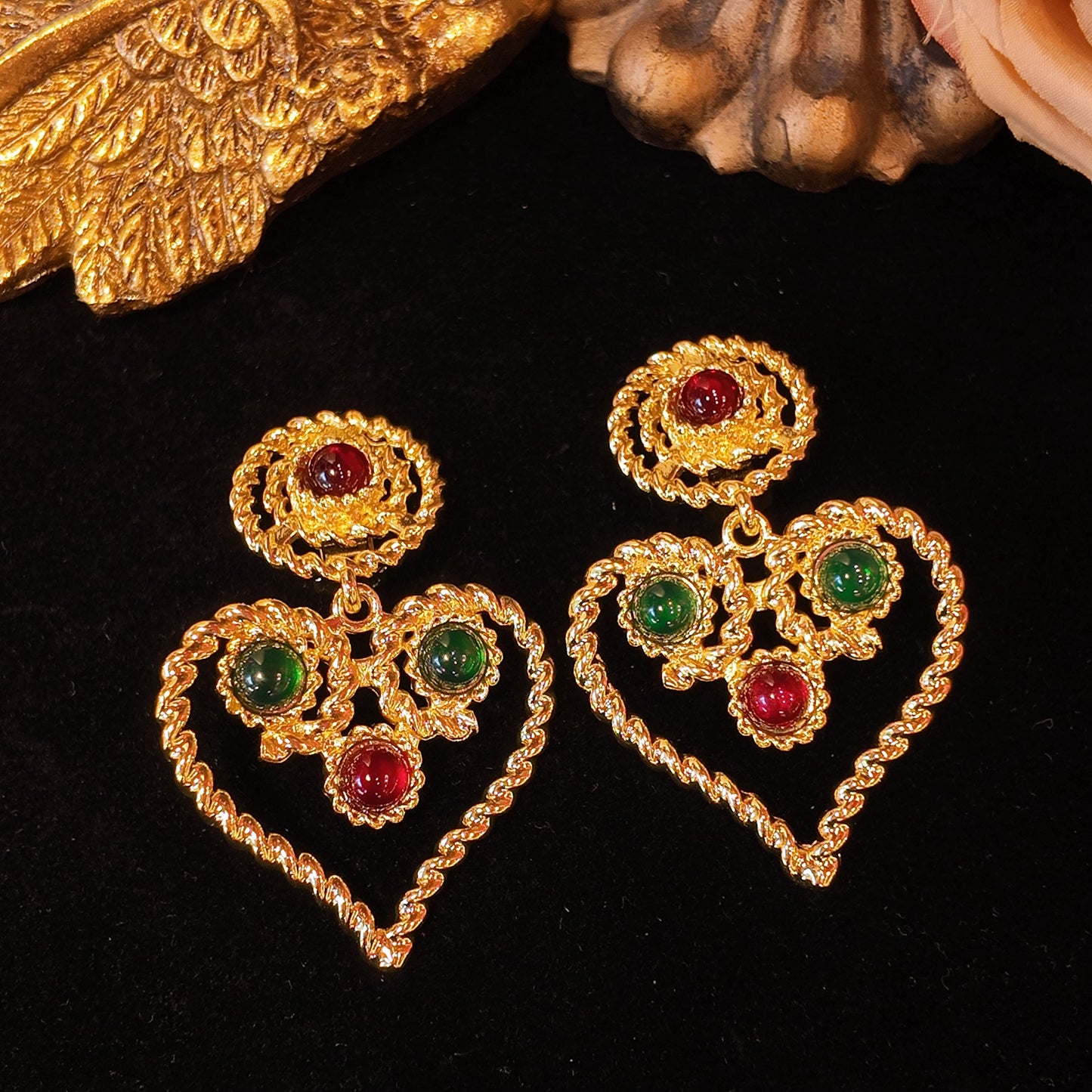 Love glass shoulder ear clip JA001