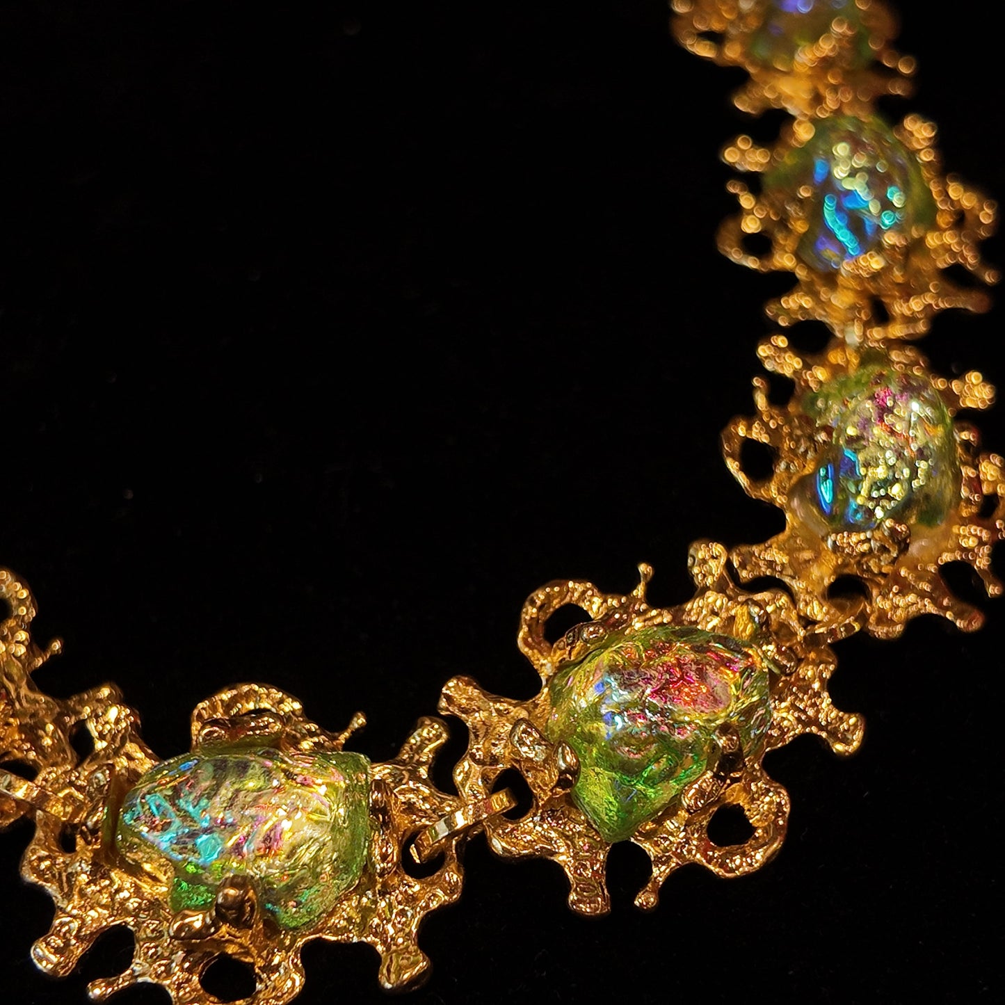 Vintage King Green Necklace JA028