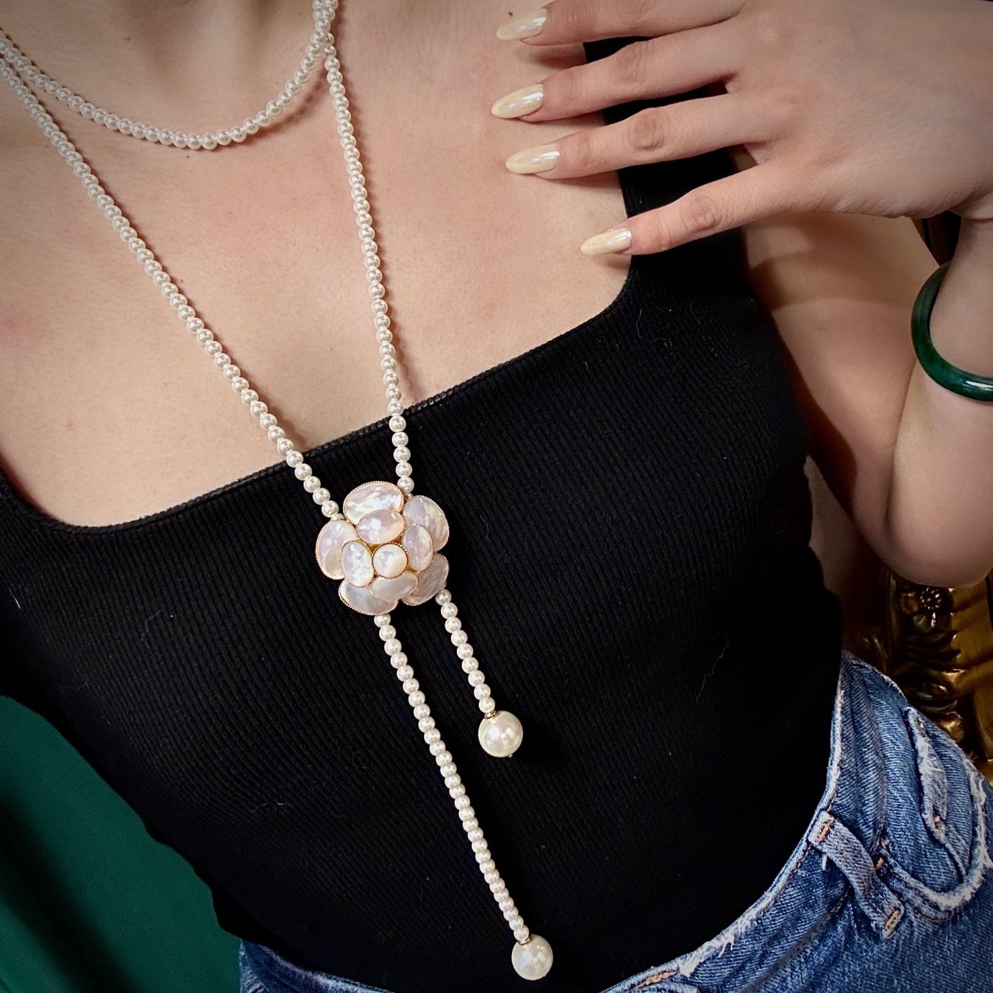 Long bead chain JA043