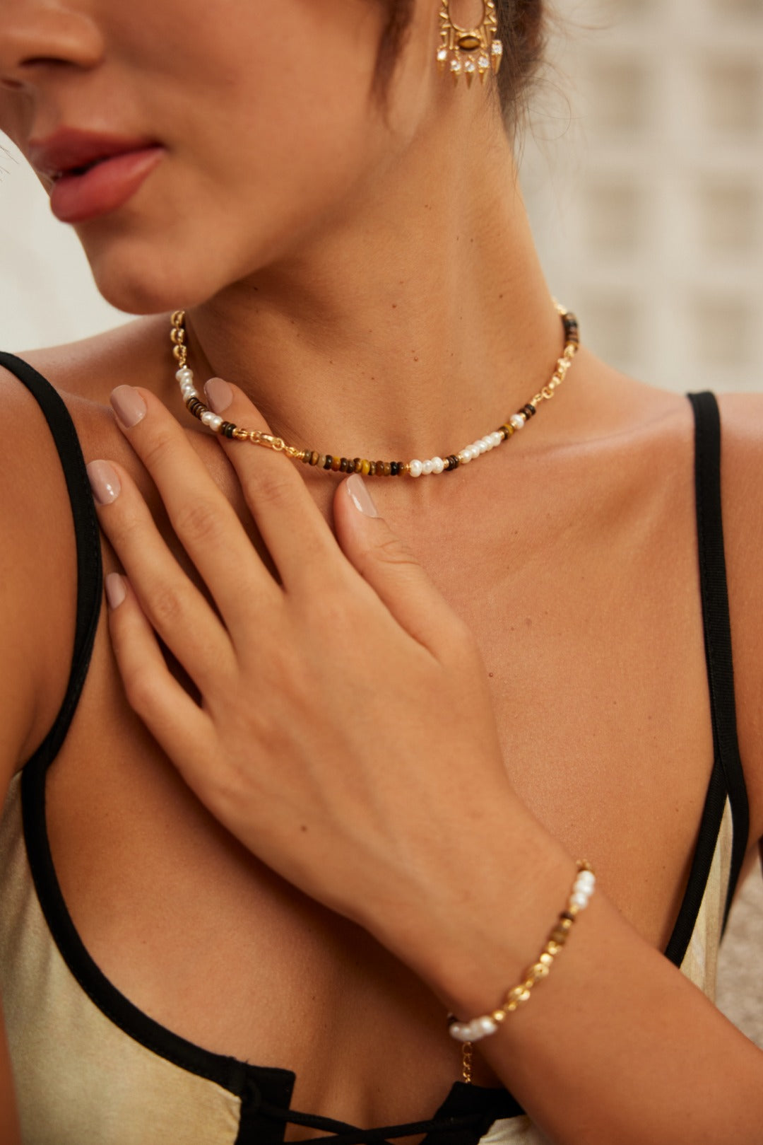 Tiger's Eye Necklace D0454-2