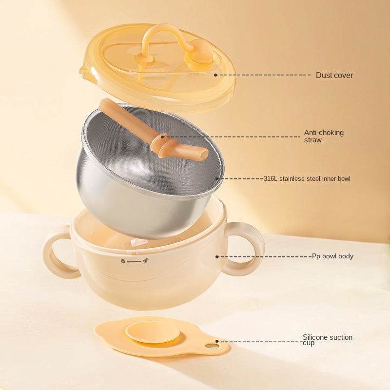 Small month old stainless steel food bowl H41-320