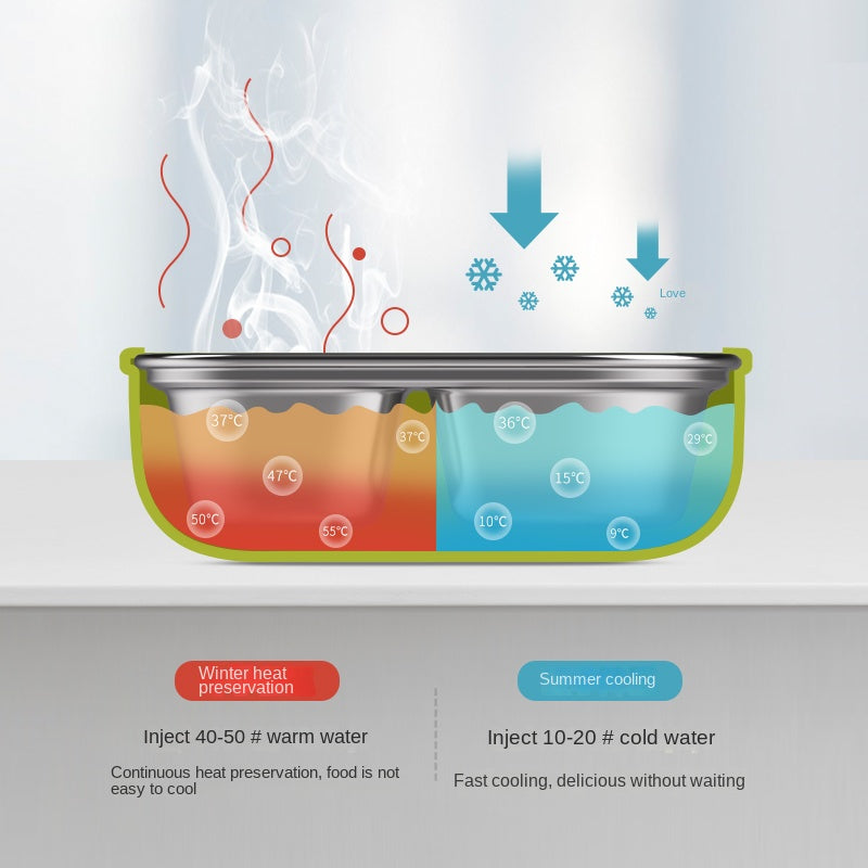 Children's stainless steel water injection lunch box H41-193