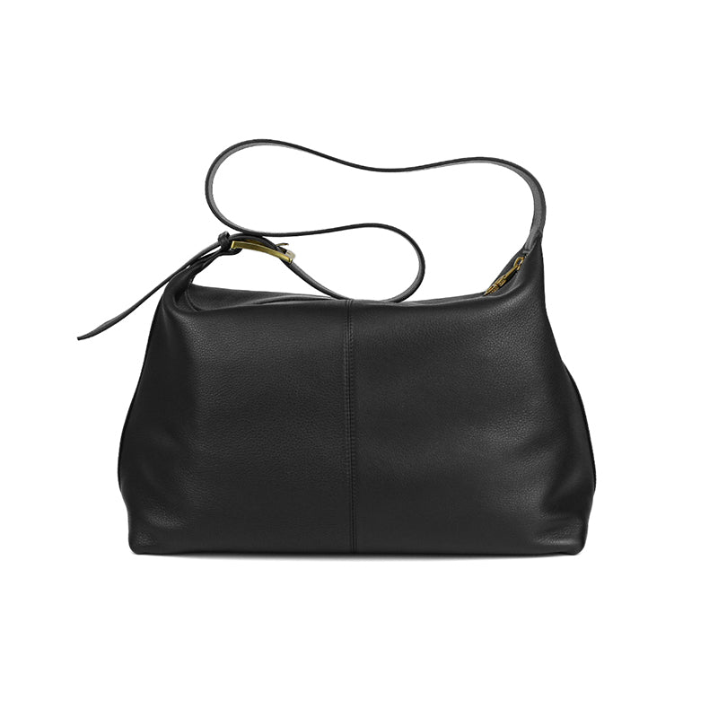 Top-grain cowhide crossbody bag