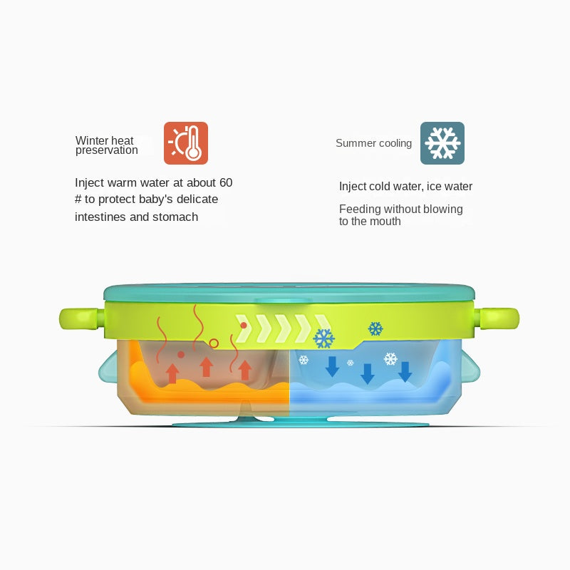 Baby Water Injection Split Dinner Plate H41-248