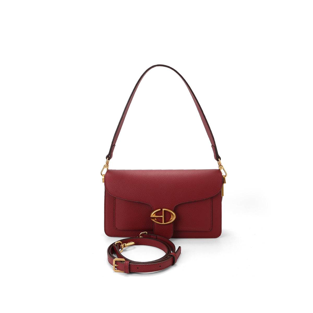 Classic and all-match baguette bag, a single-shoulder crossbody bag for ladies.
