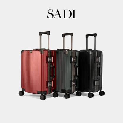 PC aluminum frame silent universal wheel trolley case