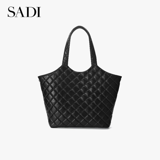 Diamond-quilted Large-capacity Shopping Bag