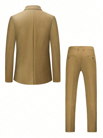 Men's Suite 2-Piece Brown- FR-MST2307151F