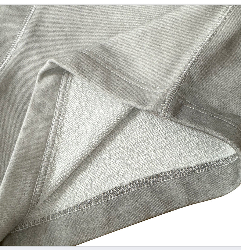 2024 Summer American White Grey Dirty Wide Leg Pants High Street Design Sense Old Joker Men SHW-410