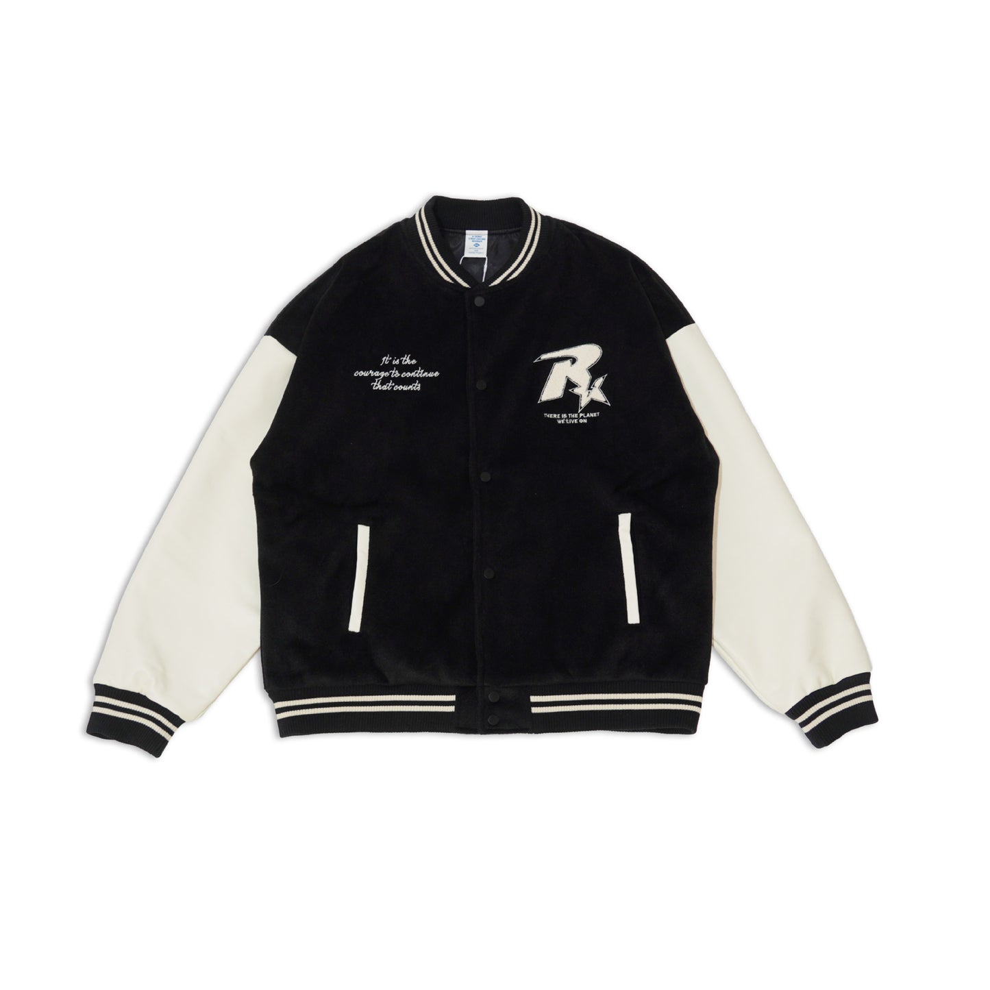 New Retro Street Leather Heavy Industry Embroidered Contrast Color Couple American Baseball Suit Jacket For Men And Women SHW-432