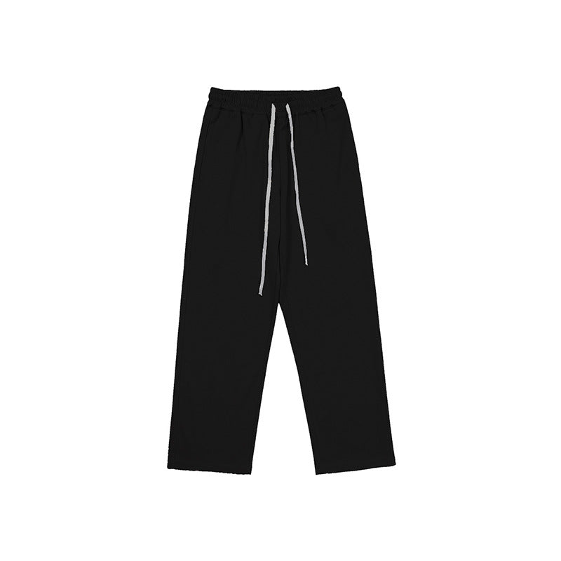 2023 Summer New Sports Leisure Draped Wide Leg Trousers Loose Lazy Wind Straight Trousers SHW-369
