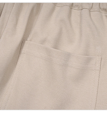 2023 Summer New Sports Leisure Draped Wide Leg Trousers Loose Lazy Wind Straight Trousers SHW-369