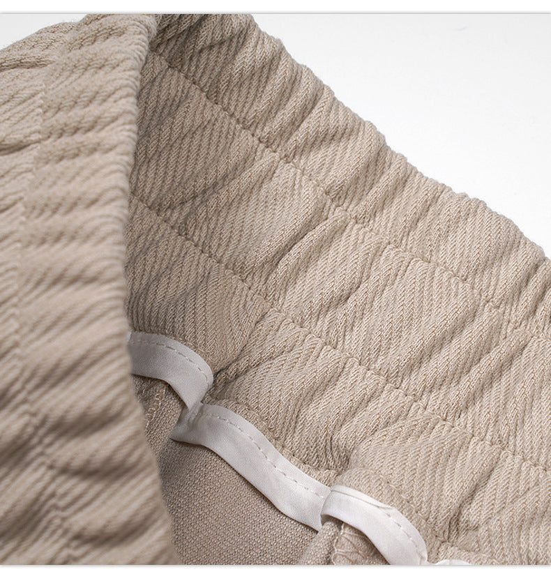 2023 Summer New Sports Leisure Draped Wide Leg Trousers Loose Lazy Wind Straight Trousers SHW-369