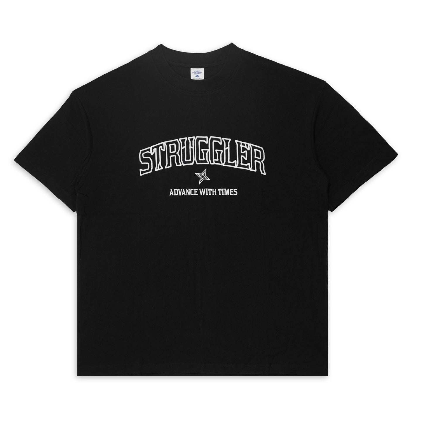 2025 Summer New American Style High Street Retro Embroidered Short-sleeved T-shirt Men's Round Neck Loose Fashion Brand SH-687