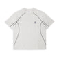 2025 Summer New Contrast Color Design Stitching Light Sports T-Shirt Men's Loose Breathable Simple Short Sleeve SH-693
