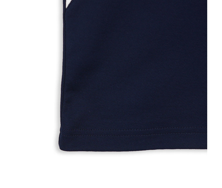 2025 Spring/Summer New Racing Suit Tide Brand American Letter Logo Stitching Contrast Color Short Sleeve T-shirt Men SH-655