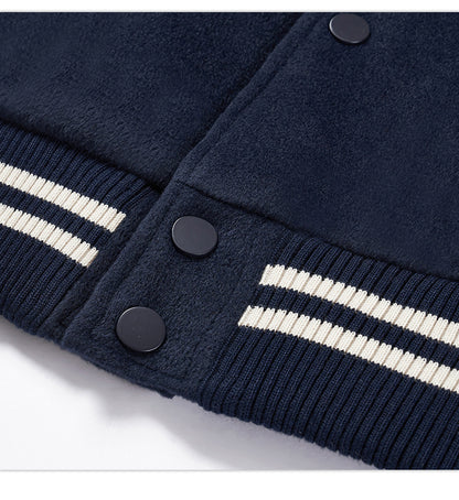 2024 New Contrast Loose Embroidered Jacket Baseball Jacket Couple Cotton Jacket For Men And Women SHW-408