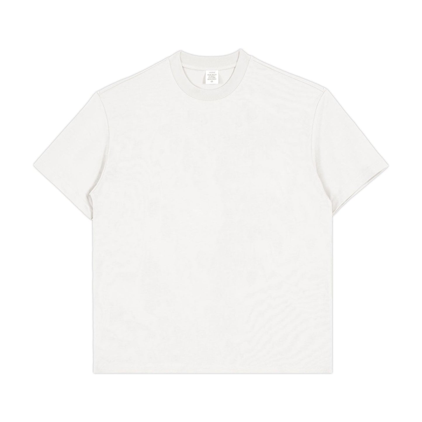 RFSD Men's 2025 Bajia Pure Cotton T-shirt Heavy Loose 425G Short Sleeve Men's T Summer Fashion Brand Short Sleeve T-shirt SH-683