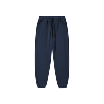2023 Fall/Winter Solid Color Casual Fleece-lined Pants Fashion Brand Street Dance Suit Hiphop Foot Pants Men SHW-371