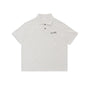 Fashion Simple Embroidered Short-sleeved T-shirt Men's 2025 Summer New Simple Half-sleeved Polo Shirt SH-684