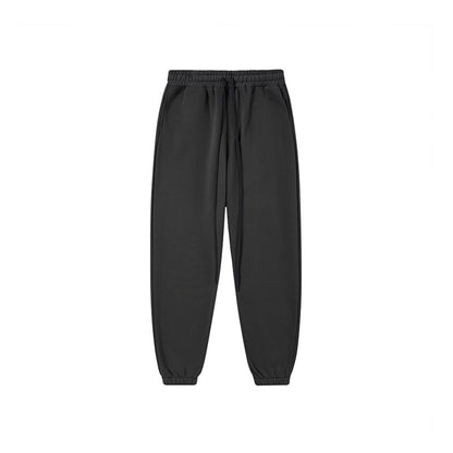 2023 Fall/Winter Solid Color Casual Fleece-lined Pants Fashion Brand Street Dance Suit Hiphop Foot Pants Men SHW-371