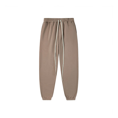2023 Fall/Winter Solid Color Casual Fleece-lined Pants Fashion Brand Street Dance Suit Hiphop Foot Pants Men SHW-371