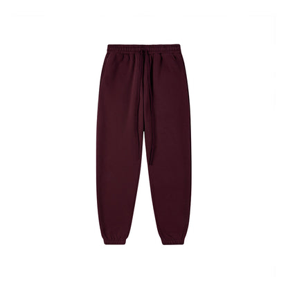 2023 Fall/Winter Solid Color Casual Fleece-lined Pants Fashion Brand Street Dance Suit Hiphop Foot Pants Men SHW-371